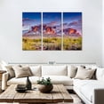 thumbnail image 3 of Elephant Stock Arizona Superstition Mountains Wall Art - Horizontal Multi Panel Canvas - Living Room Wall Decor - Nature Multi Panel - Gray And Orange Decor - 74" x 48", 3 of 8