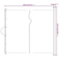 thumbnail image 4 of vidaXL Retractable Pet Gate Black 117.5x125 cm, 4 of 5