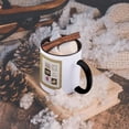 thumbnail image 5 of 3dRose, Passover, Menorah, Dove, Scroll, Grapes, Star of David, 15oz Two-Tone Black Mug, 5 of 7