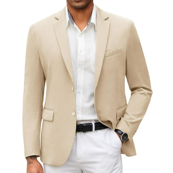 COOFANDY Mens Blazer Jacket Slim Fit Casual Suit Jacket 2 Button Lightweight Summer Sport Jacket
