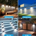 thumbnail image 6 of [ 16 Packs] Solar Motion Sensor Lights Outdoor, Solar Fence Lights with 3 Lighting Modes, Solar Powered Security Lights Waterproof for Outside Yard Wall Garden Backyard Deck Step Garage, 6 of 31