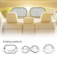 thumbnail image 4 of KUIFORTI Cute Capybara Car Window Shades for Baby Sun Shade for Car Window for Kids, 20.47"x12.59" Automotive Sun Protection Baby from UV and Sun Glar, 4 of 8