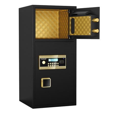 Montary 6.0 Cu Ft Double-Door Coin Safe w/Fireproof Bag & Hidden Code Digital Security for Home/Office/Hotel