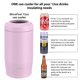 thumbnail image 3 of Enfriador de Latas MoreFeel 4 en 1 de Acero Inoxidable Aislado Rosa, 3 of 7