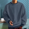thumbnail image 2 of Kureaily Hoodless Sweatshirt Fleece Pullover Long Sleeve Crewneck Casual Athletic Top For Streetwear Gym Workout Comfortable Mens Casual Sweatshirts, 2 of 4