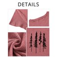 thumbnail image 4 of XCHQRTI Pine Tree Tshirt Graphic Tees Sunset Women Ladies Tee Shirts Nature Short Sleeve, 4 of 9