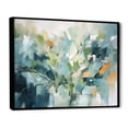 thumbnail image 2 of Designart "Blue botanic Garden III" Abstract Botanicals Floater Framed Wall Art Living Room, 2 of 7