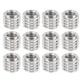 thumbnail image 1 of Adaptadores de tornillo convertidor hembra de 1/4" a macho de 3/8", adaptador de rosca para trípode, plateado 12 piezas, 1 of 7