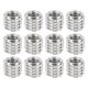 thumbnail image 1 of Adaptadores de tornillo convertidor hembra de 1/4" a macho de 3/8", adaptador de rosca para trípode, plateado 12 piezas, 1 of 7