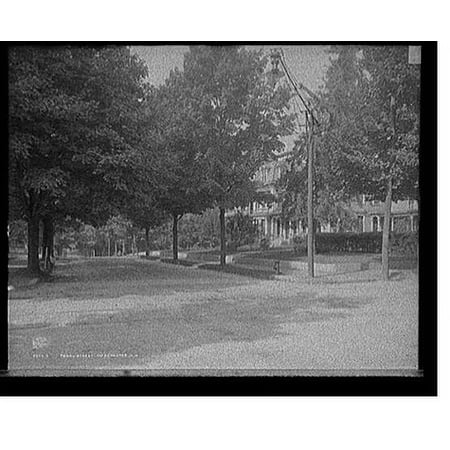 Historic Print, Pearl Street, Manchester, N.H., 16" x 20"