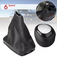 thumbnail image 2 of Lefu 5/6 SPEED GEAR SHIFT KNOB+GAITER+BASE FOR SAAB 9-3 93 2003-2012 Accessory black, 2 of 10