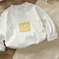 thumbnail image 6 of hengsof Girls' Long-Sleeve Sweatshirt Minimalist Graphic Print Casual Basic Crewneck Top, 6 of 6