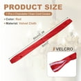 thumbnail image 2 of Uxcell 2.6ft Chandelier Chain Cord Cover, 1 Pcs Velvet Cloth Fabric Chain Sleeve Decorative Cord Covers for Chandelier Wires Swing Cable, Hook and Loop Fastener Style, Red, 2 of 7
