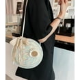thumbnail image 5 of Kukuzhu Women Straw Small Tote Bag Summer Woven Handmade Elegant Beach Travel Shoulder Bag, 5 of 7