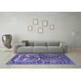 thumbnail image 3 of Ahgly Company Indoor Square Animal Blue Traditional Area Rugs, 5' Square, 3 of 4