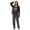 Blue, variant on Halloween Pajamas Women Short Sleeve Button Front Pants Loose Sleepwear Loungewear 2 Piece Women Pajama Sets Blue L