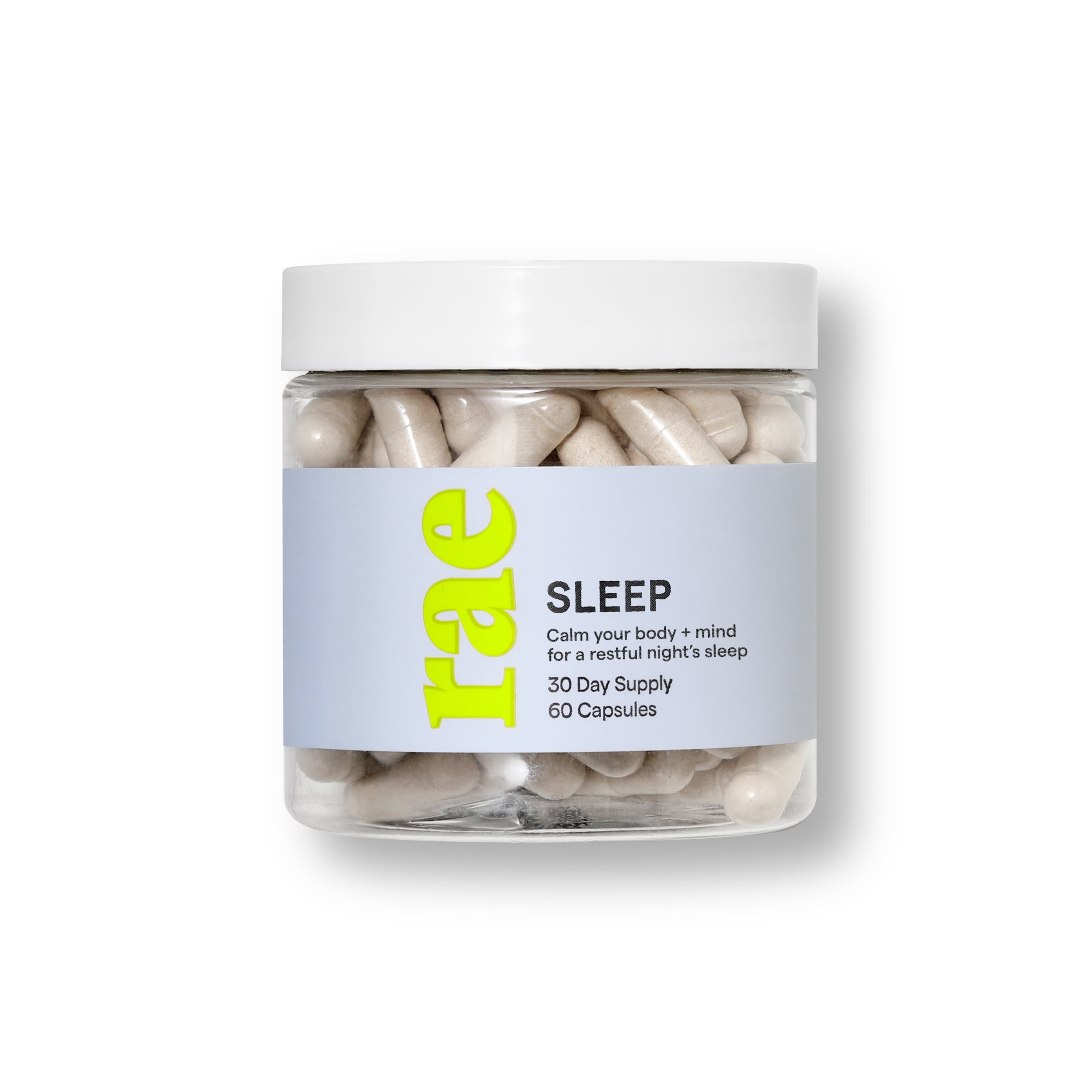 Rae Wellness Sleep Supplement, Natural Sleep Aid, 60 Capsules