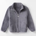 thumbnail image 2 of BULLPIANO Little Girls Boys Winter Fleece Zipper Sweatshirts Hoodies, Toddler Kids Warm Coats Jackets Outerwear 1-10T, 2 of 5