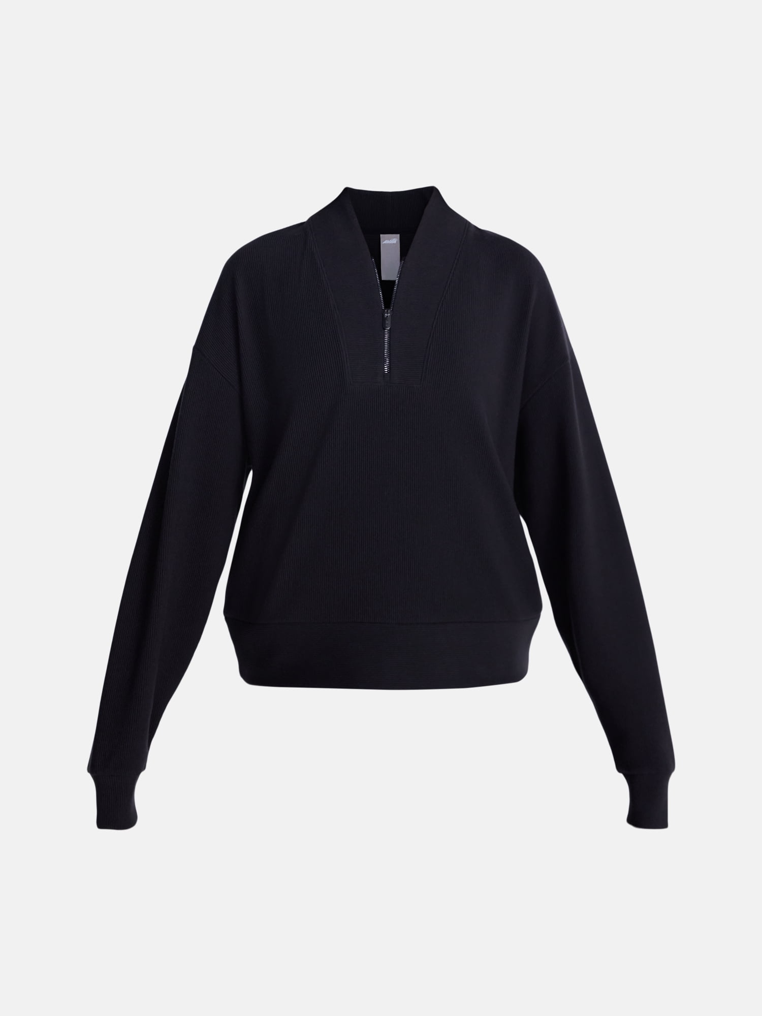 Avia Women's and Women's Plus Ribbed Ottoman Quarter Zip Sweatshirt, Sizes XS-4X