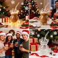 thumbnail image 5 of Cute Bear Glass Cup with Straw, 11oz Bear-Shaped Cold Cup, Holiday Vibes, Glass, Perfect for Iced Beverages, Christmas Gift, Coffee, Wine, Beer Glassware,(1 Bear Cup), 5 of 9