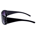 thumbnail image 2 of 2 Pair of Womens Designer Bifocal Sunglasses with Rhinestones - Black/Black - 1.50, 2 of 11