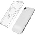 thumbnail image 5 of REQO Kickstand Magnetic Case for iPhone 16 E/SE4,for Women Men Ultra Thin Clear Cover Rotation Bracket Wireless Charging Case, 5 of 6