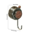 thumbnail image 2 of Lunxisen 2 Pcs Suction Cup Hooks Strong Adhesive Bathroom Kitchen Organization Wall Mounted Storage Hanging Solution, 2 of 9