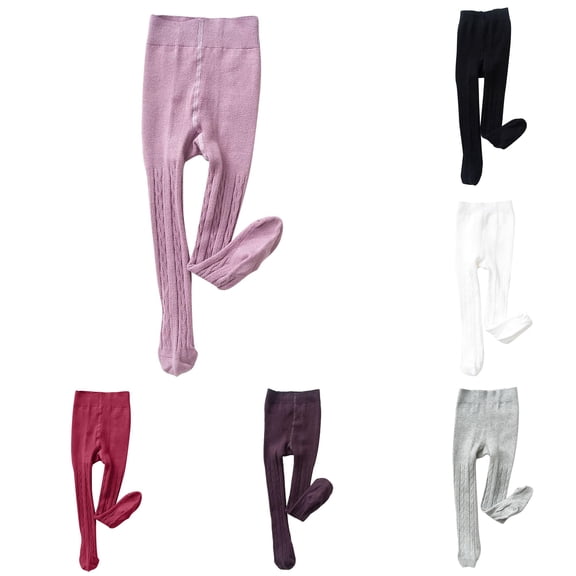 Kids Baby Girls Tights Toddler Knit Warm Leggings Seamless Stretchy Stockings Pantyhose Winter Socks Slim L Girl 2t Girl Clothes