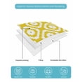 thumbnail image 5 of Quilts Queen Size Bedding Set, Yellow Geometric Lightweight Quilted Comforter, Modern Abstract Art Rhombus Soft Reversible Bedspread Coverlet with Pillow Covers for All Season, 90" x 96", 5 of 7