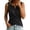 *Black, variant on VBVC Women's Cotton Linen Wrap Front Tank Tops , Keyhole V Neck Summer Blouses For Women , Ladies' Ruched Waist Dressy Sleeveless Shirts,Army Green,S-3XL