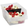 thumbnail image 4 of Akro-Mils 30080 Plastic Nesting ShelfMax Bin Storage Box, 12" Deep, Clear - Set of 8, 4 of 6