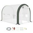 thumbnail image 1 of Outsunny 10'x6.6' Tunnel Greenhouse with Upgraded Structure, Mesh Door, 1 of 10