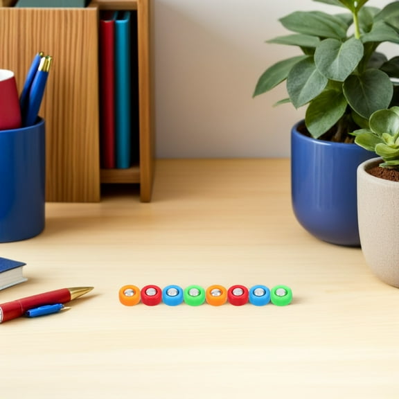 Raindrops 40Pcs Assorted Color Shuffleboard Pucks Plastic Metal Tabletop Rollers for Home Use