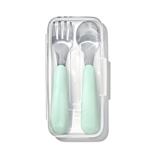 OXO Tot Toddler Fork and Spoon Set with Carrying Case