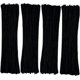 thumbnail image 1 of Limpiadores de pipa negros, 200 piezas de tallos de chenilla para manualidades creativas y decoraciones (6 mm x 12 pulgadas), 1 of 5