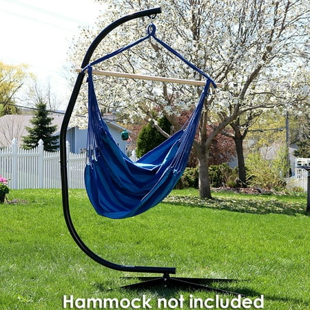 Sunnydaze Durable Steel C Stand For Hanging Hammock Chairs And Sunnydaze Durable Steel C Stand For Hanging Hammock Chairs And Swings 300 Pound Capacity