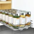thumbnail image 1 of LYNK PROFESSIONALÂ® Pull Out Spice Rack Organizer for Inside Kitchen Cabinets - 6-1/4 inch Wide - Slide Out Drawer â€“ Chrome Sliding Spice Cabinet Organization Shelf Racks - 1 Tier, 1 of 4