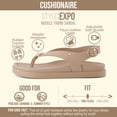 thumbnail image 3 of Cushionaire Expo Thong Sandals for Women, Comfortable Slingback Sandals with Arch Support and Cushioned Footbed, 3 of 17