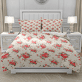 thumbnail image 2 of TeasBank Romantic Pink Roses Full Duvet Cover Flowers Bedding Collection for Women Elegant Room Decoration 3 Piece 1 Duvet Cover with 2 Pillowcases, 2 of 4