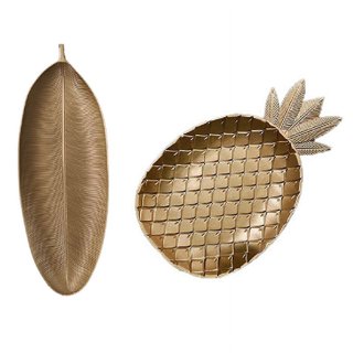 Cassia Gold Leaves Decorative Tray