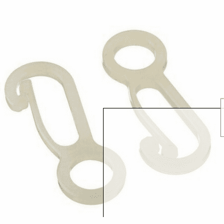 

FC2 Valley Forge Set/2 White Nylon Flag Snap Clips Prevents Clanging on Pole NEW