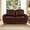Burgundy + Breathable PU Leather, variant on 59" Classic Living Room Sofa Loveseat Faux Leather Couch,Rolled Arm Sofa with Nails,Solid Wood Legs,Upholstered Breathable PU Leather Burgundy