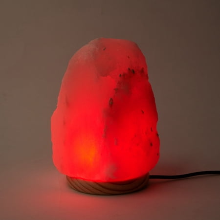 Himalayan Shop LED Color Changing Salt Lamp with USB Cord, White