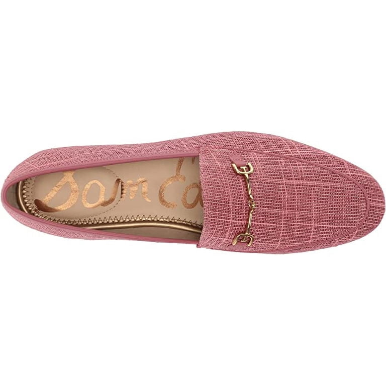 Sam Edelman Loraine Orchid Flower Almond Toe Fashion Loafer Pink Sam Edelman Loraine Orchid Flower Almond Toe Slip On Stacked  main image 3