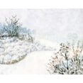thumbnail image 2 of Borges, Victoria 18x15 White Modern Wood Framed Museum Art Print Titled - Frozen River Study II, 2 of 4