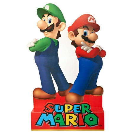 Super Mario Party Mario and Luigi Standup, 5' Tall