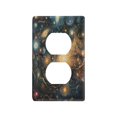 thumbnail image 3 of Switch Panel Switch Decoration 2.76x4.53x0.28 Inches Duplex Outlets Switch Plate Wall Plates Living Room Kitchen Bedroom Study Switches Color Galaxy Picture, 3 of 8