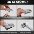thumbnail image 5 of SHENMO Stainless Steel Long Handle Double Edge Safety Razor for Men's Face and Body Shaving, 5 of 5