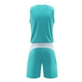 thumbnail image 5 of adviicd Costumes pour Hommes Ensemble 2 Pcs Chemise à Manches Courtes Décontractée à Boutons Tenues de Plage d'Été BU2,XXXXL, 5 of 5