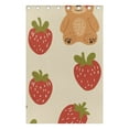 thumbnail image 5 of Cute Bear Strawberry Black Out Curtains 72 Inch Length Curtains for Sliding Glass Doors Bedroom Living Room 2 Pack, 5 of 6